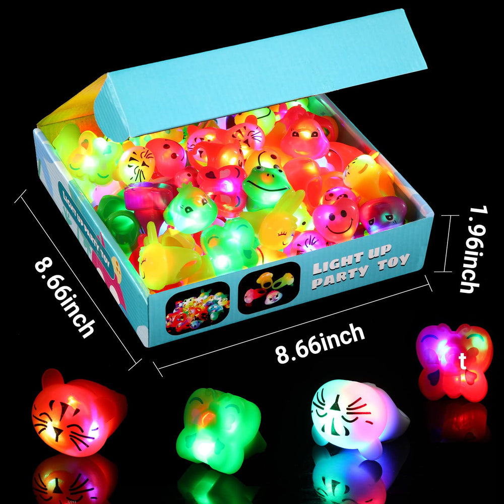 Mikulala blue panda light up ring enhances glow at night events.