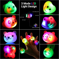 Mikulala pink dog glow ring ideal for classroom rewards and parties.