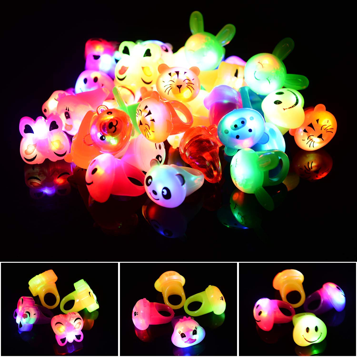 Mikulala purple fox glow ring creates eye-catching kids' goodies.