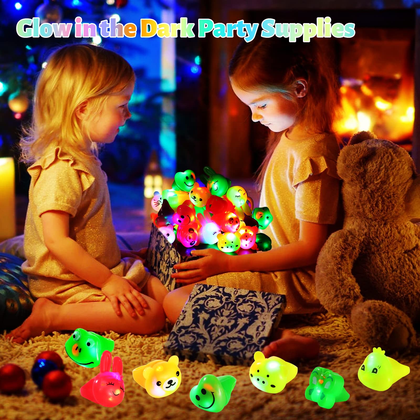 Mikulala red owl light up ring stands out in party favors.