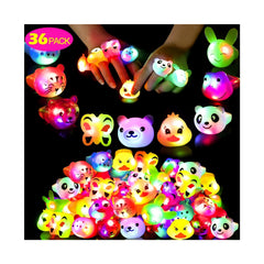 Mikulala light up rings in yellow bear glow for kid-friendly party favors.