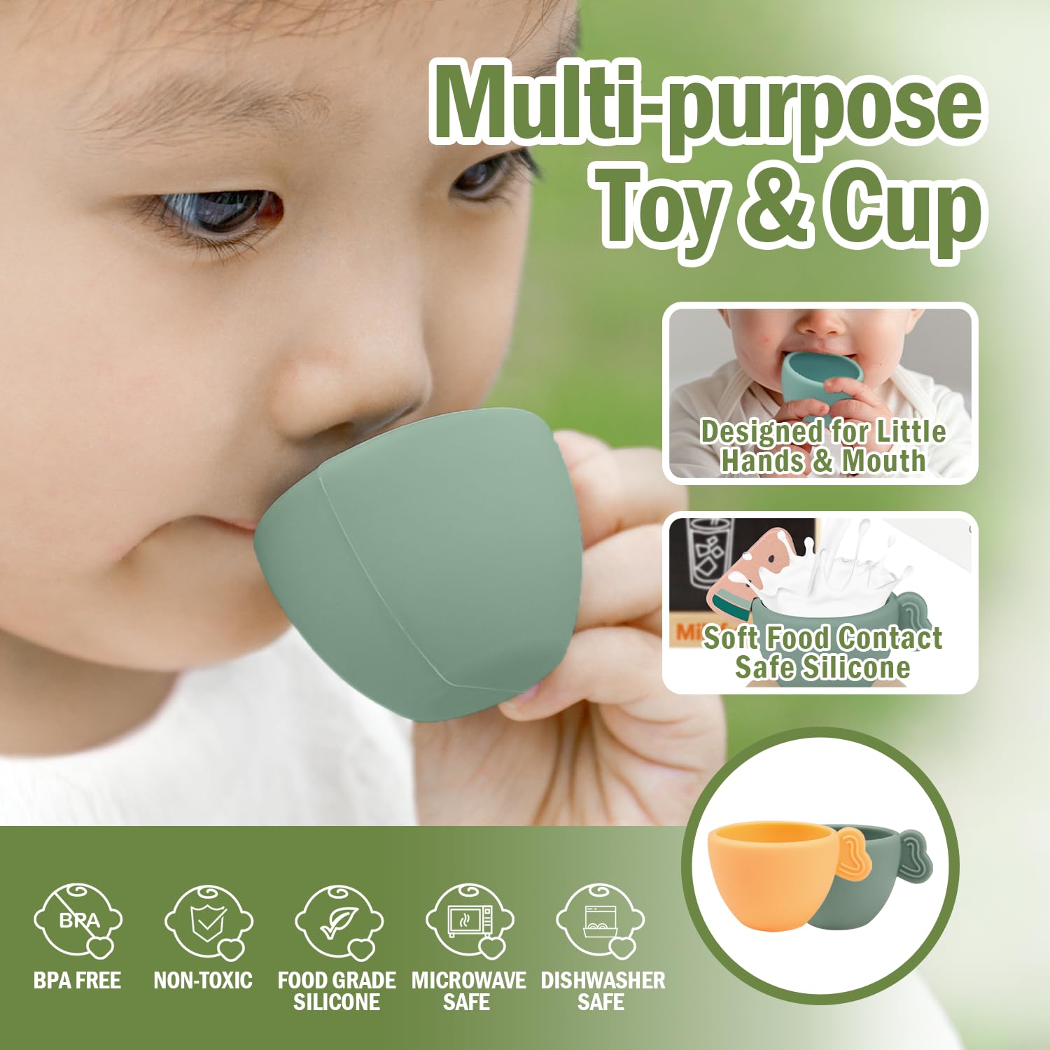 MILEFUN sugar cubes and tea bags for counting and sequencing in play