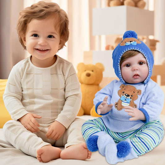 Milidool 22-inch soft-body doll ready for cuddle-friendly pretend play.