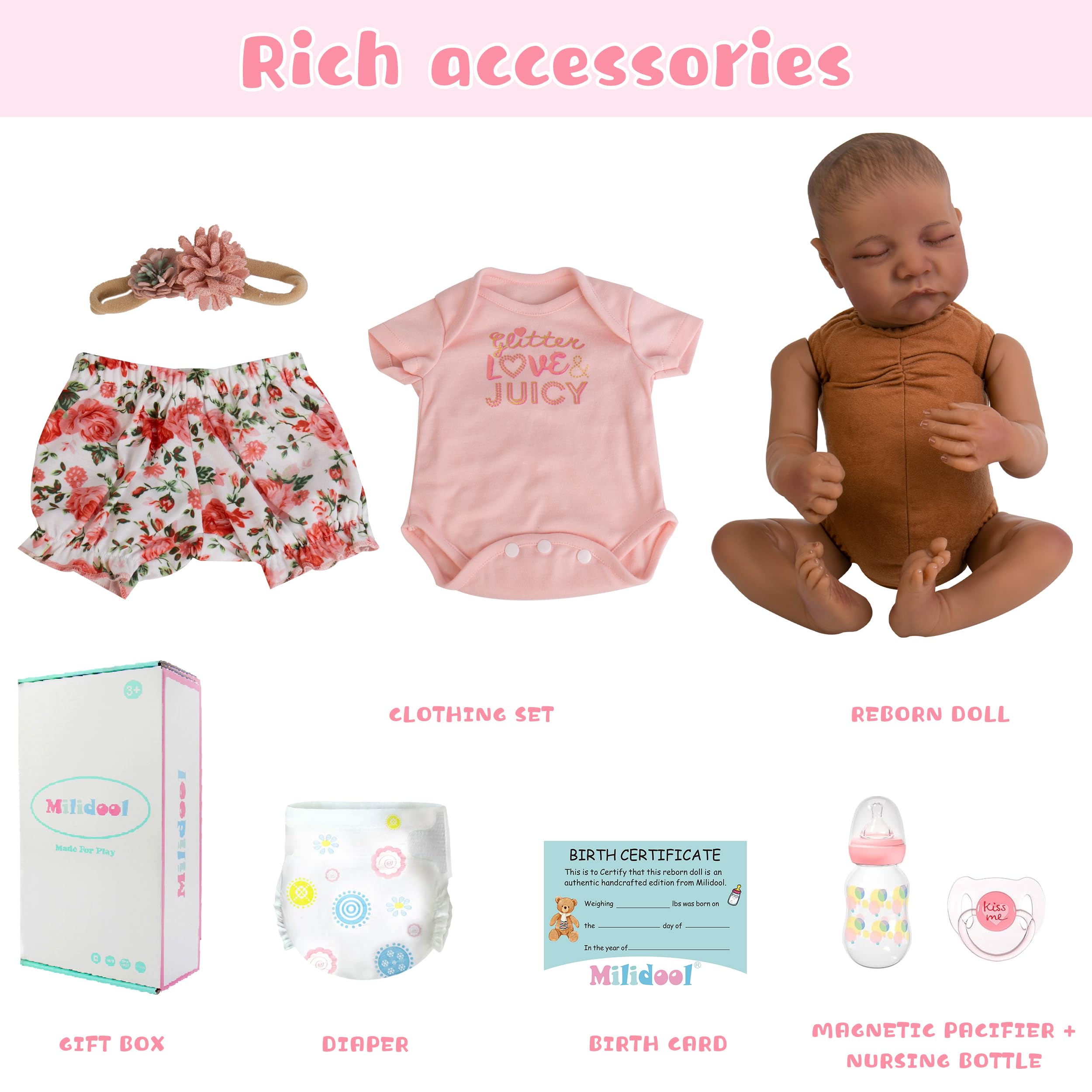 Milidool doll with complete accessory set for imaginative gifting