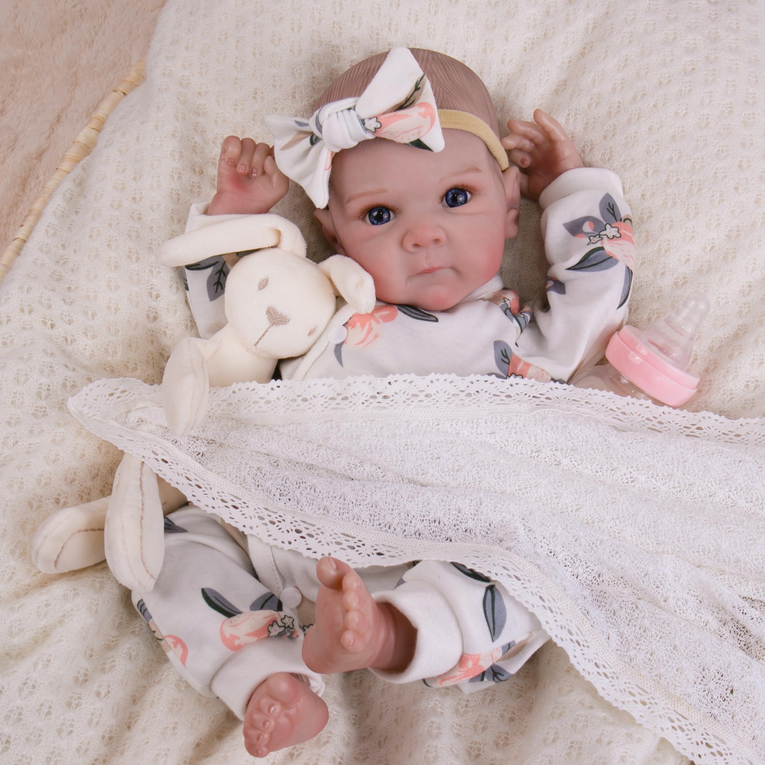 Milidool lifelike doll - poseable limbs for dress-up and roleplay.