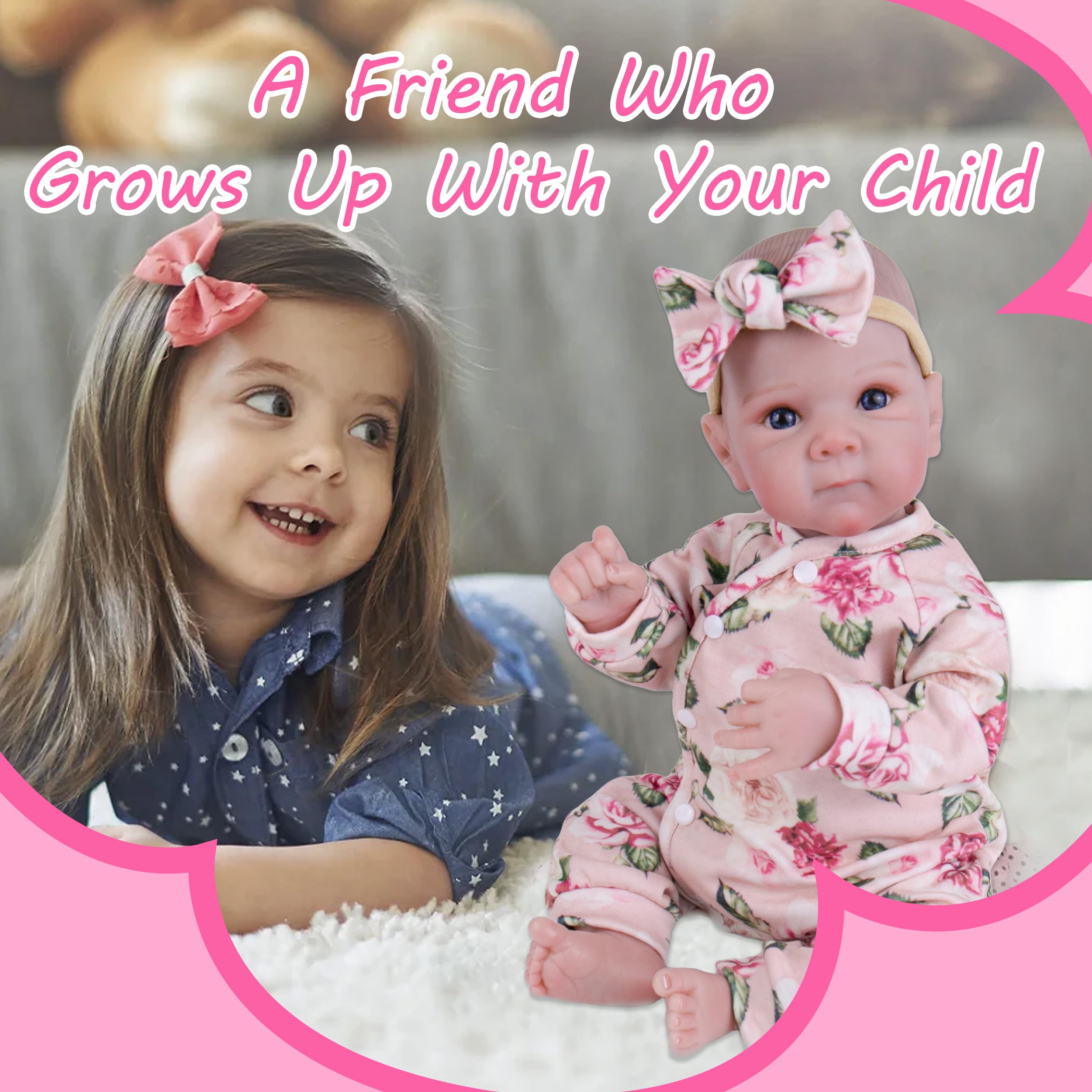 Milidool Realistic Reborn Baby Doll hands and feet detail for realistic care play