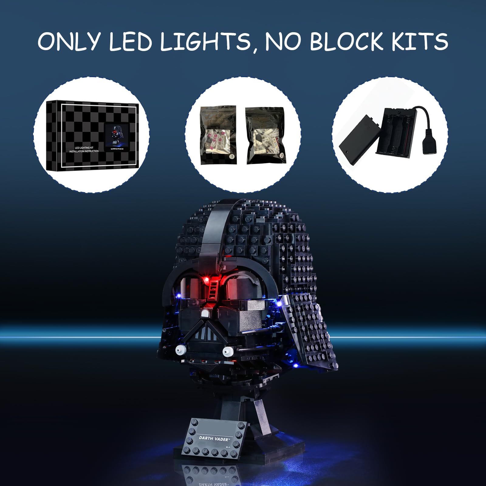 Mililier LED kit enables portable, battery-powered helmet display.