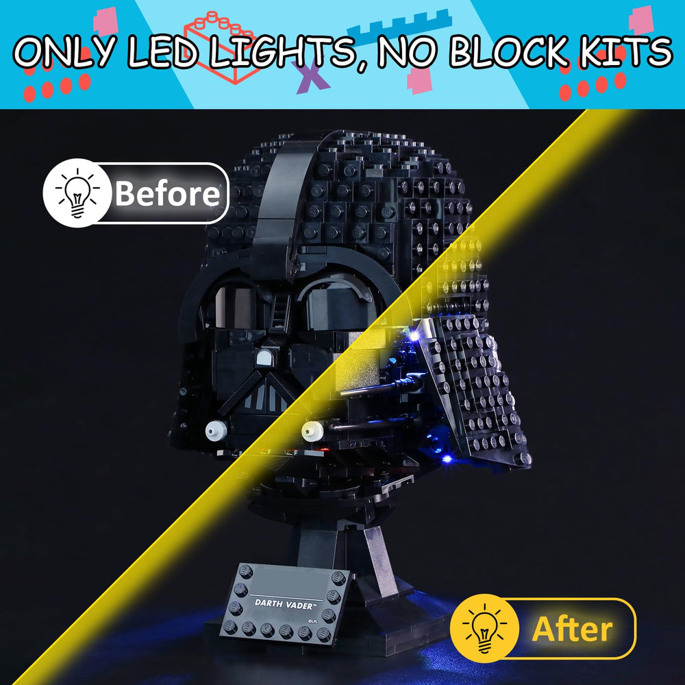Mililier lighting kit hides wires between bricks for a clean look.
