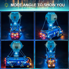 Mililier LED light kit for Lego Battle Bus 77073 — handmade craftsmanship for durable installation.