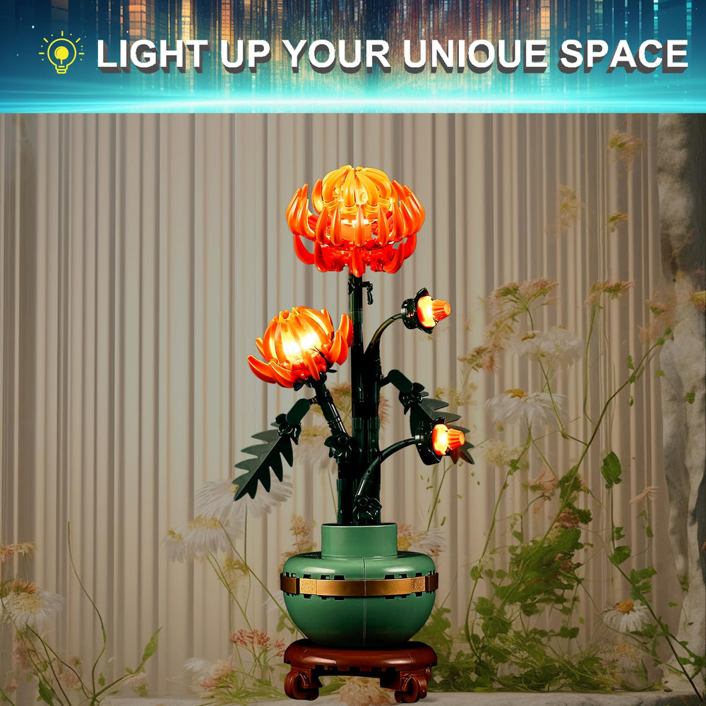 Mililier LED kit installation guide demonstrates easy Chrysanthemum lighting setup