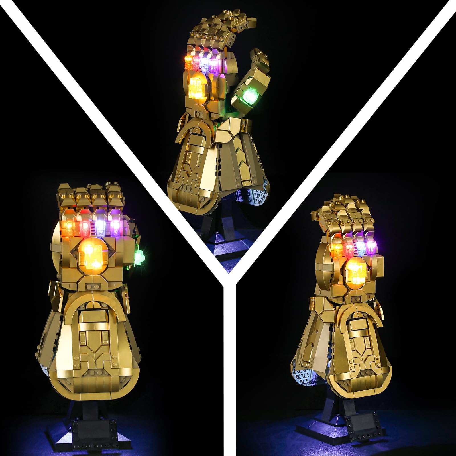 Mililier LED Light Kit supports USB or battery power for flexible display options