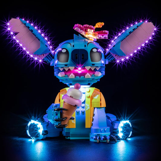 Mililier LED light kit for Lego 43249 Stitch set ready for installation