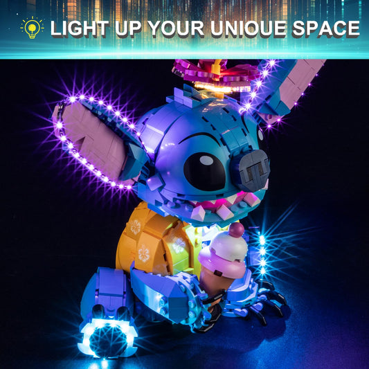 Mililier LED kit shows hidden wiring for a clean Stitch 43249 display