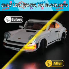 Mililier Porsche 911 LED kit battery box setup for portable lighting
