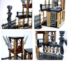 Military Base Army Building Blocks Set durable pieces for long lasting play