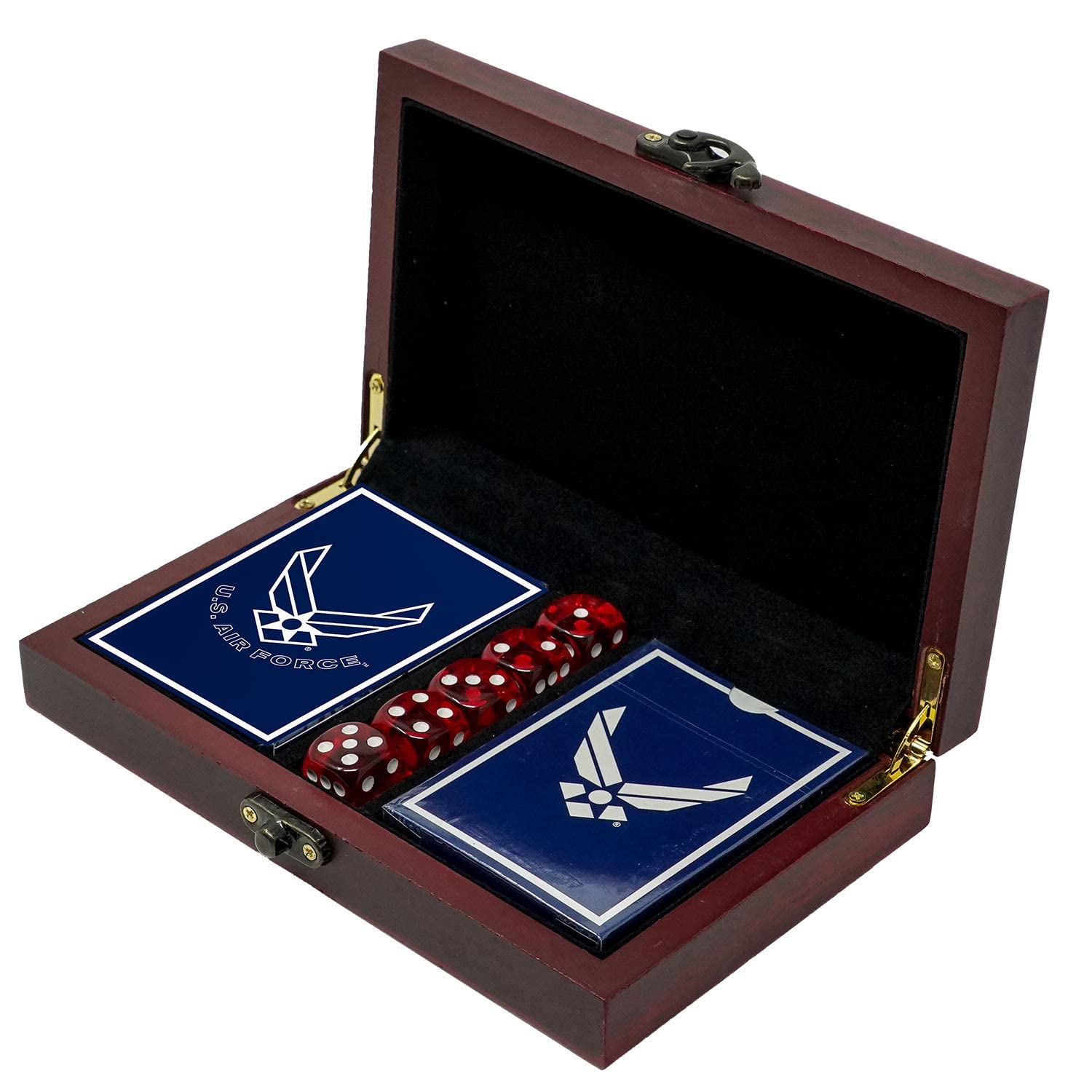 US Air Force rank insignia on card faces for authentic play