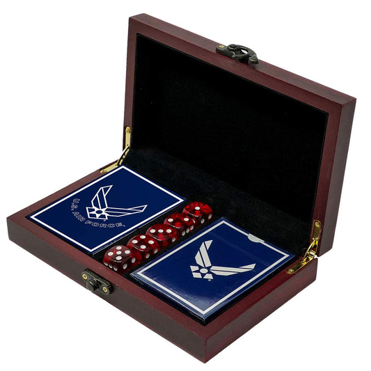 US Air Force rank insignia on card faces for authentic play