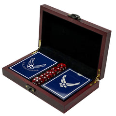 US Air Force rank insignia on card faces for authentic play