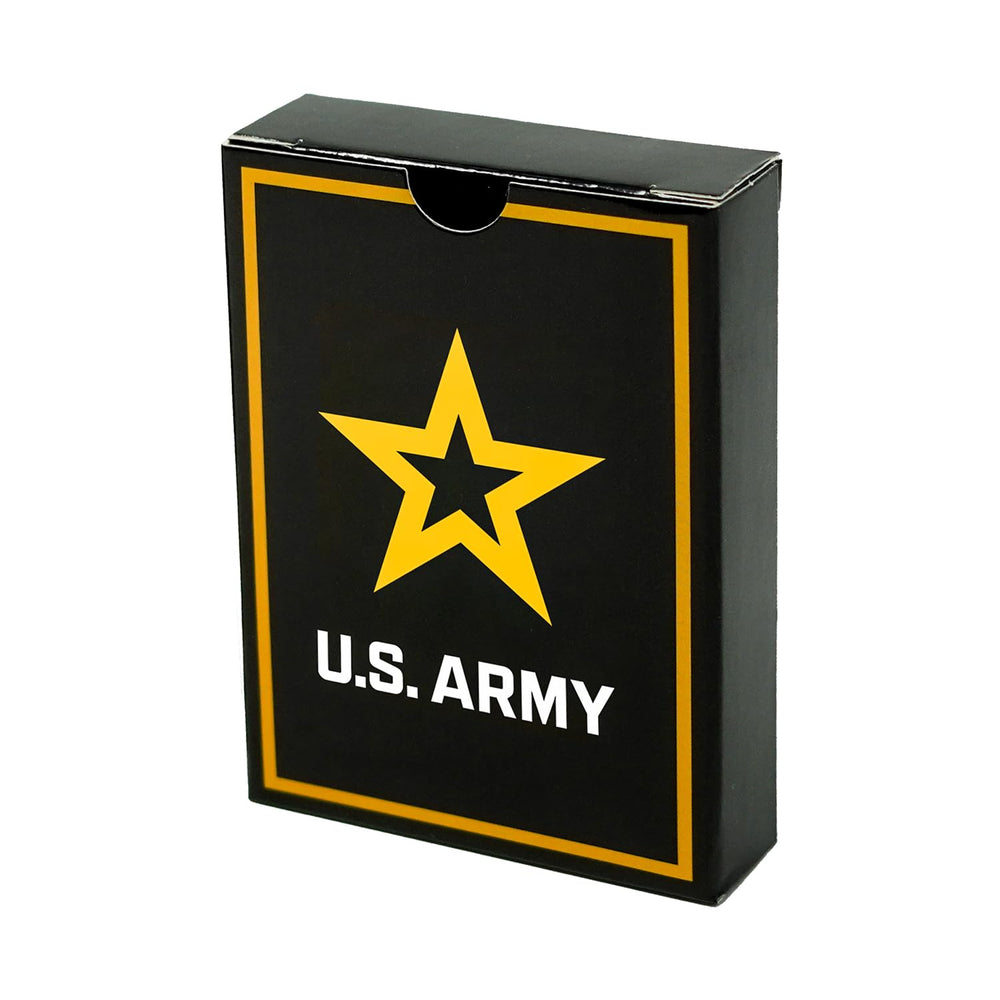 Military Gift Shop Army playing cards logo detail close up