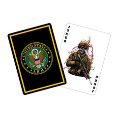Military Gift Shop Army playing cards tuck box with full color emblem