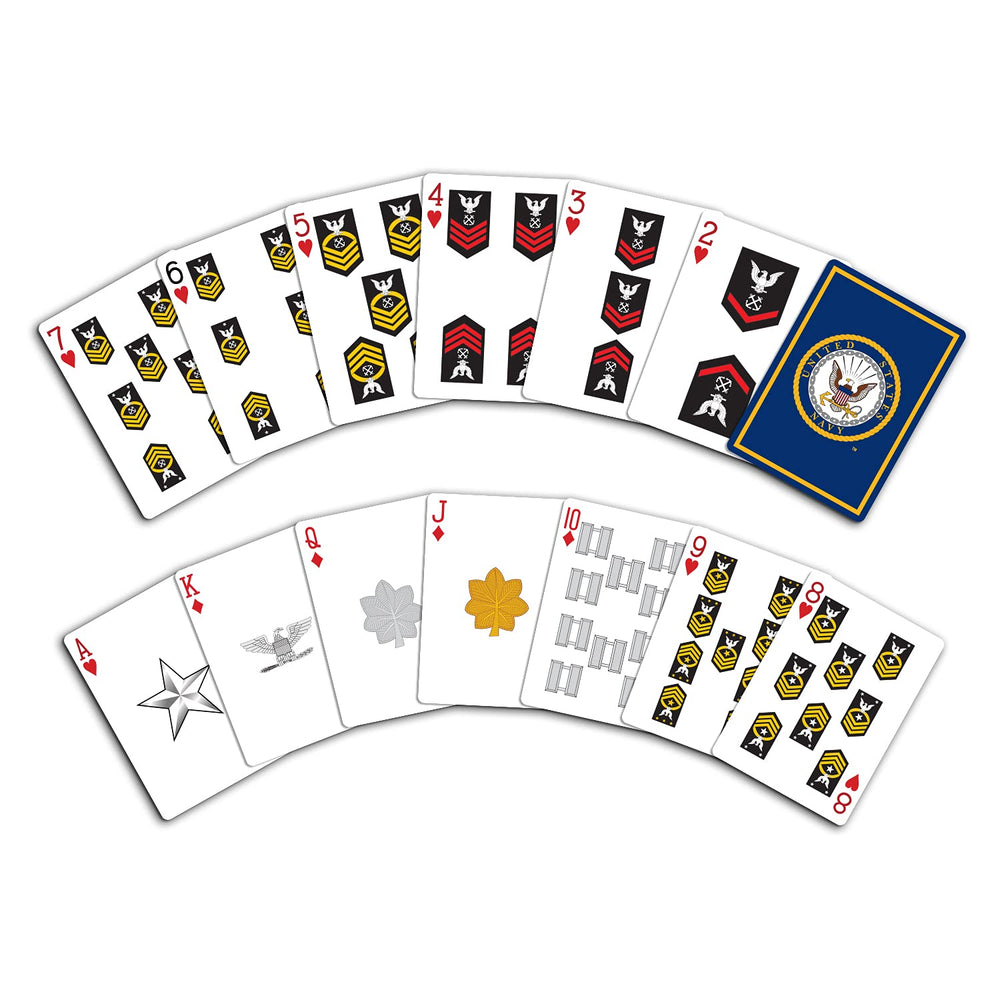Military Gift Shop navy logo back design stands out during competitive rounds