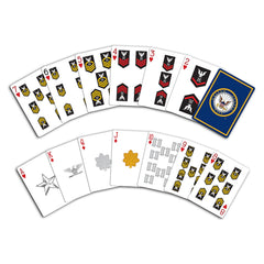 Military Gift Shop navy logo back design stands out during competitive rounds