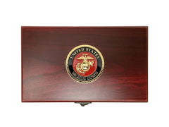 Military Gift Shop USMC card faces show rank insignia for a unique twist.