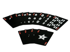 Military Gift Shop USMC playing cards black-silver design exudes Marine heritage