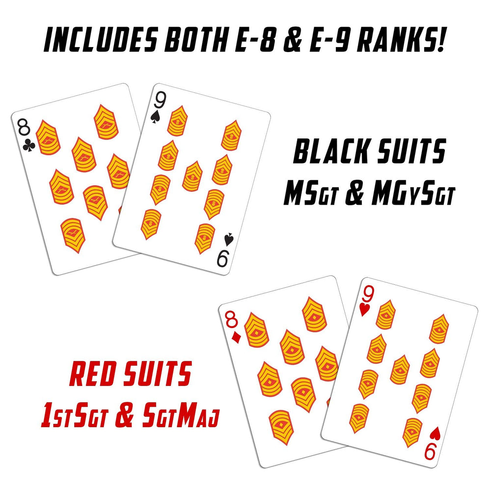 Great gift idea: USMC playing cards for veterans and military enthusiasts.
