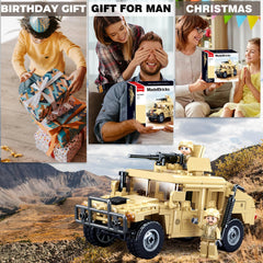 Military Vehicle Set assembled model makes a display-worthy desk ornament.