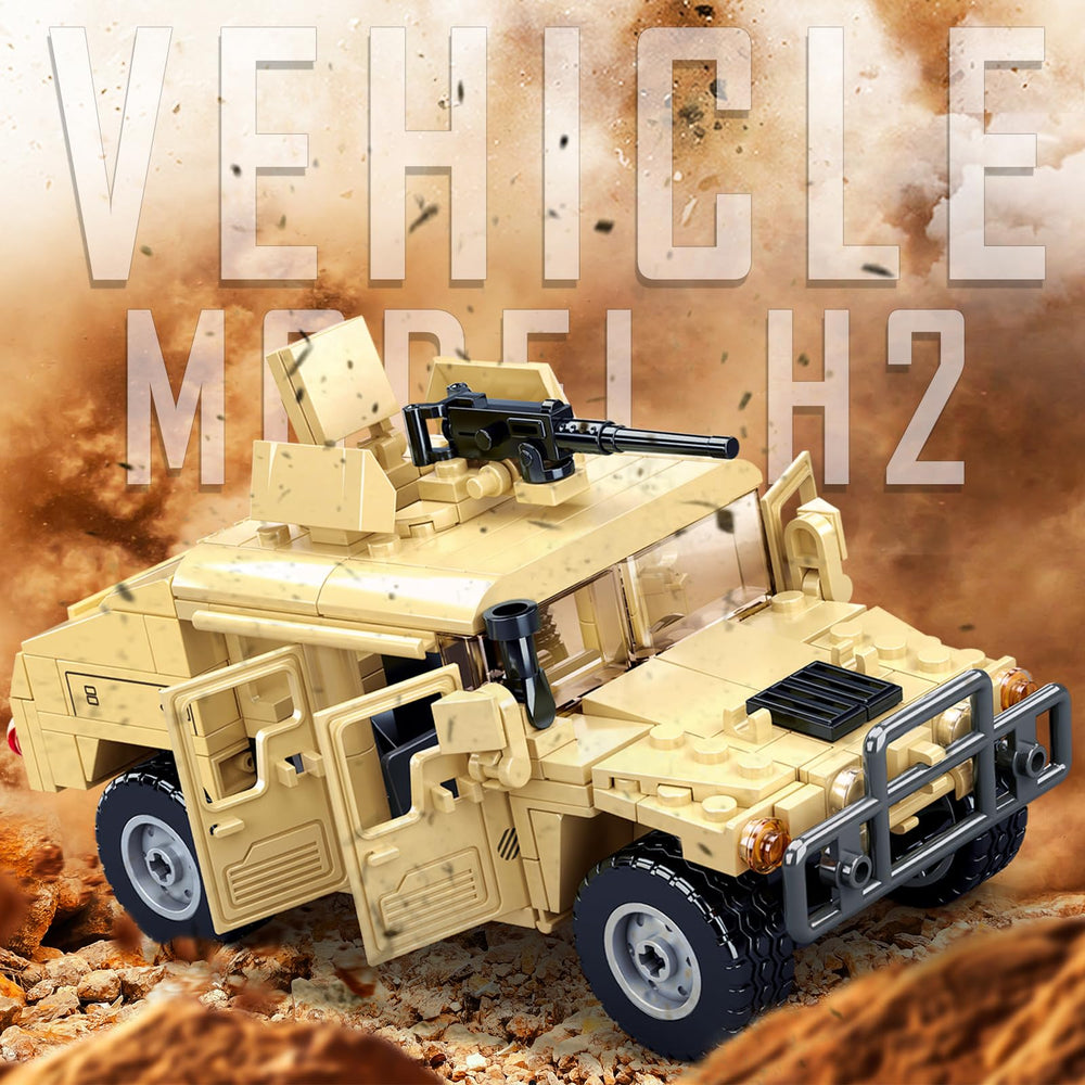 Military Vehicle Set gun turret for realistic action scenes during play.