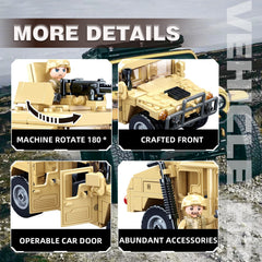 Military Vehicle Set packaging box presents a gift-ready unboxing experience.