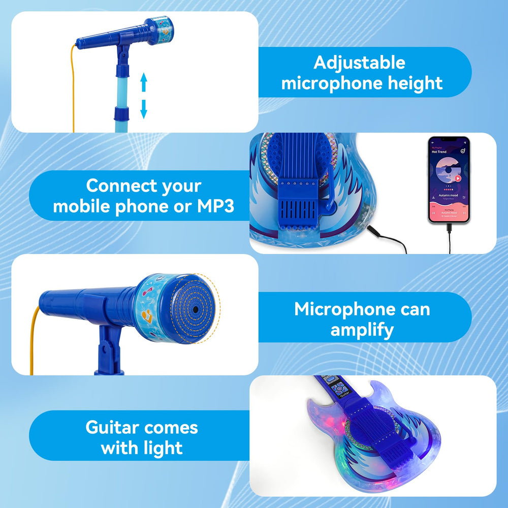 Connection cable to link phone or MP3 for musical play-alongs