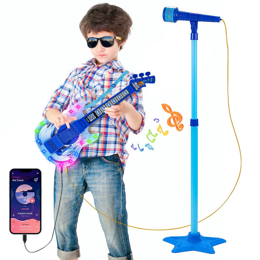 Milk Frog guitar play set front view for budding musicians and fun practice