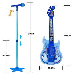 Milk Frog microphone with stand ready for singing along and performance