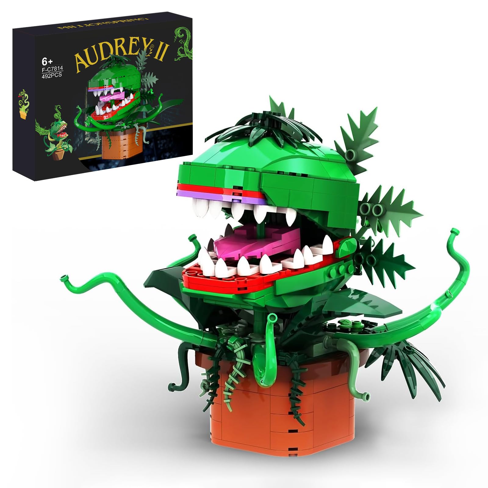 Millionspring Audrey II building kit box – ideal display for fans