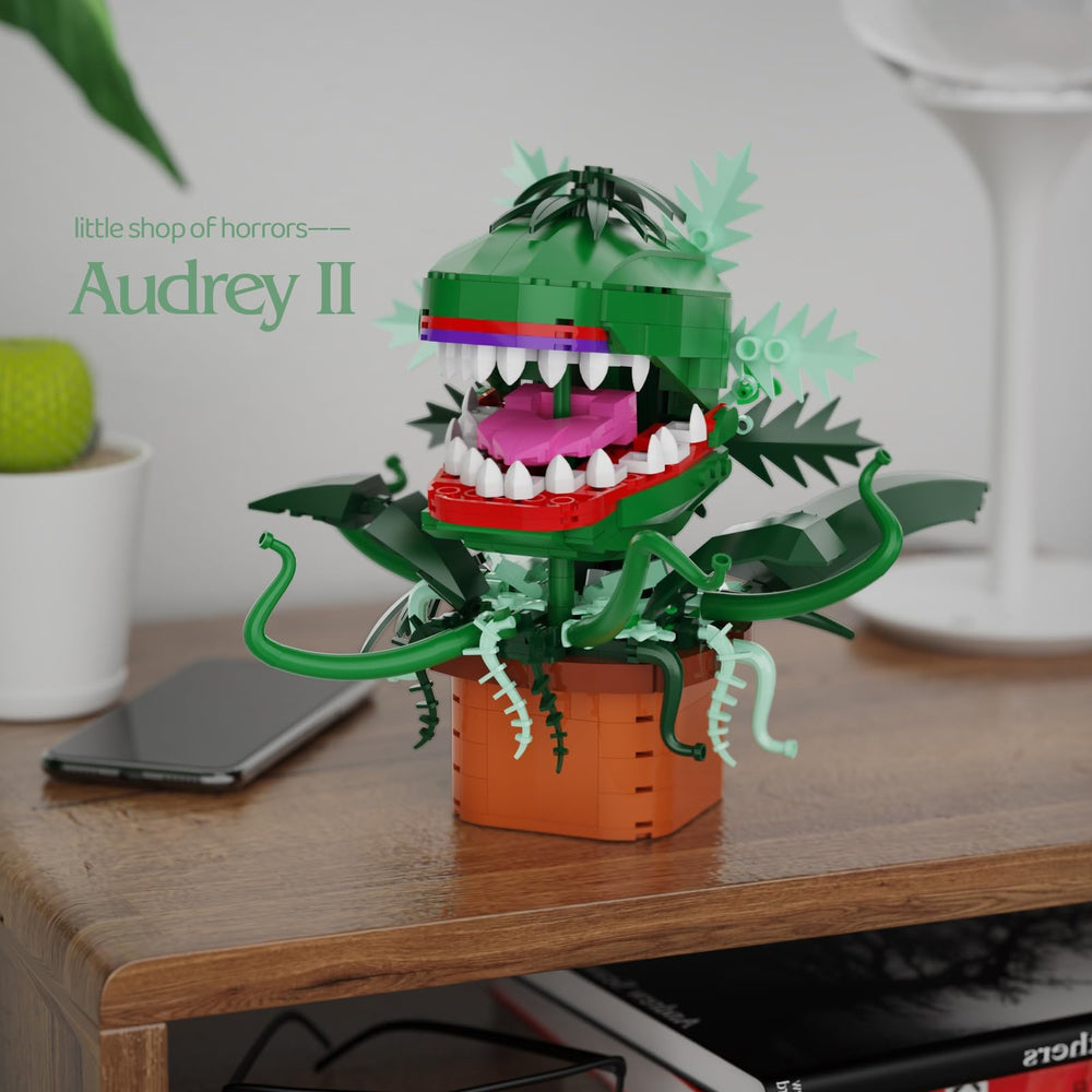 Millionspring Audrey II close-up ABS bricks – smooth tactile building experience
