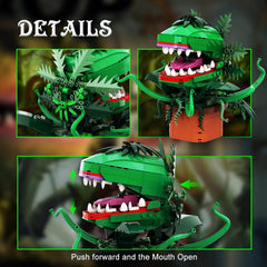 Millionspring Audrey II tongue-out action – dynamic display on a shelf