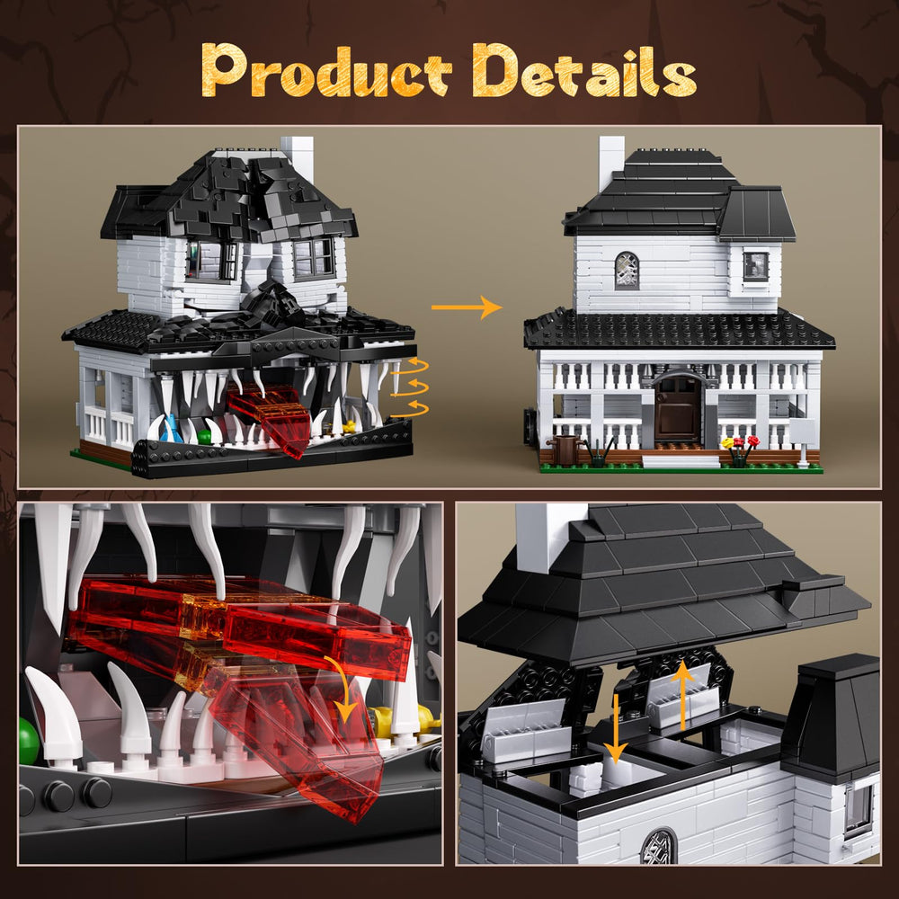 Interior exposed for imaginative play with Millionspring Monster House