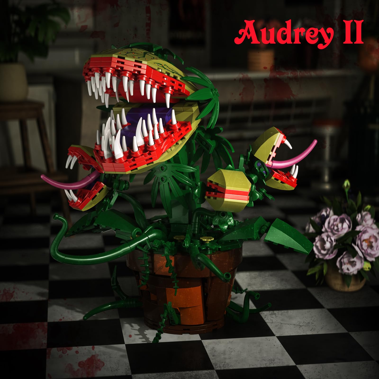 Millionspring Audrey II tongue detail adds eerie charm