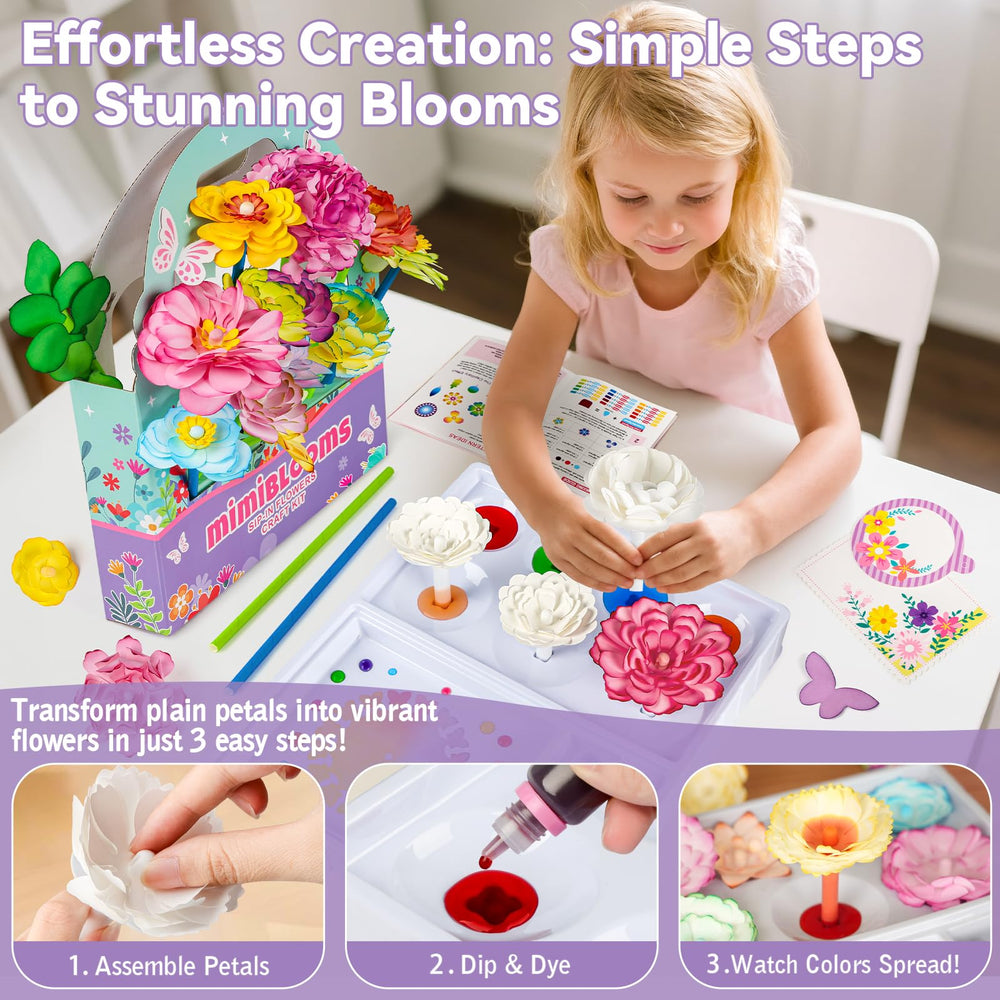 Mimiblooms dye tablets provide vibrant color changes for experimentation