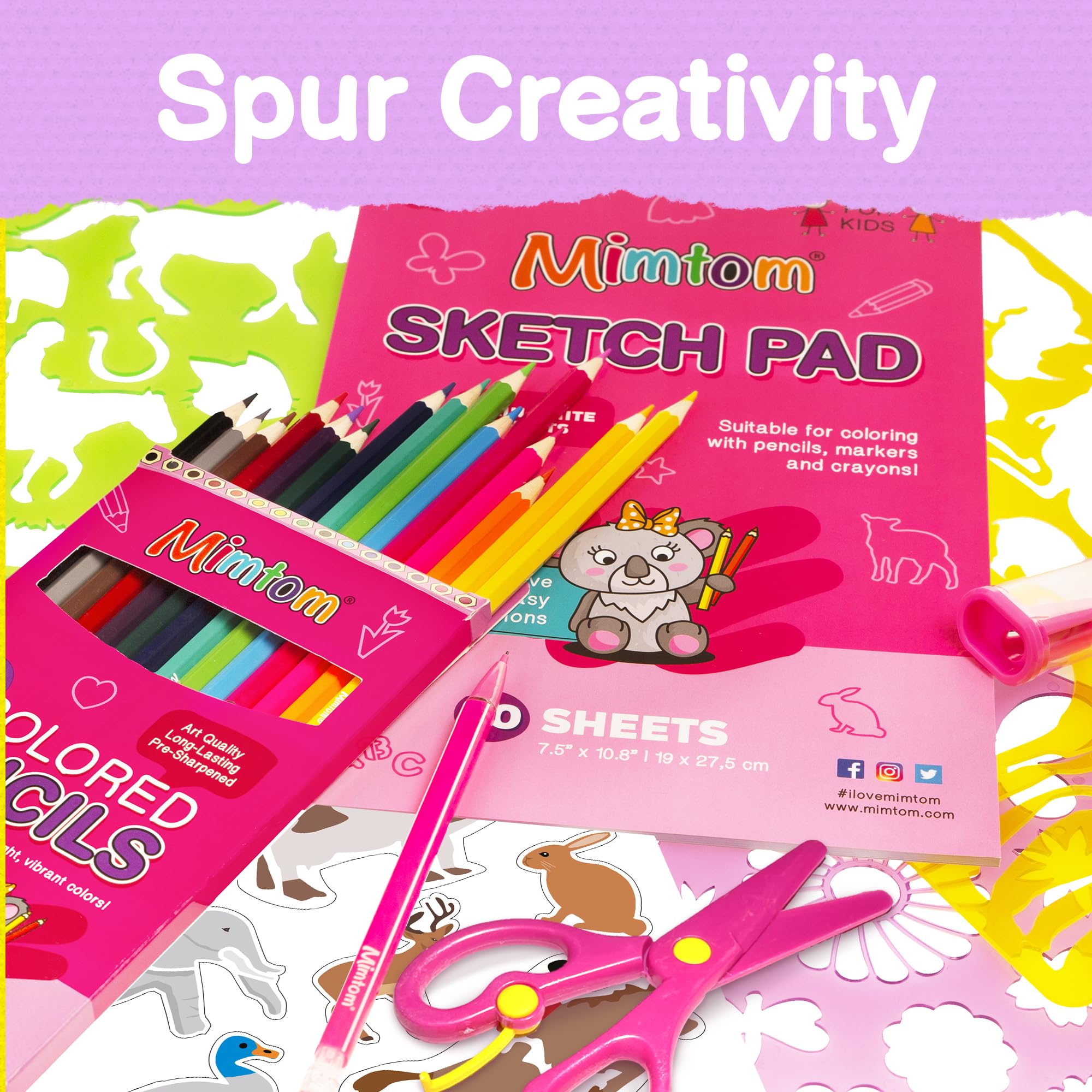 Mimtom sticker sheets add playful accents to crafts