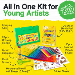Mimtom sketch pad and drawing paper help kids translate ideas to paper.