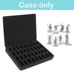 Minahao foam layer with pre-cut sponges keeps 25–28mm minis securely in place.