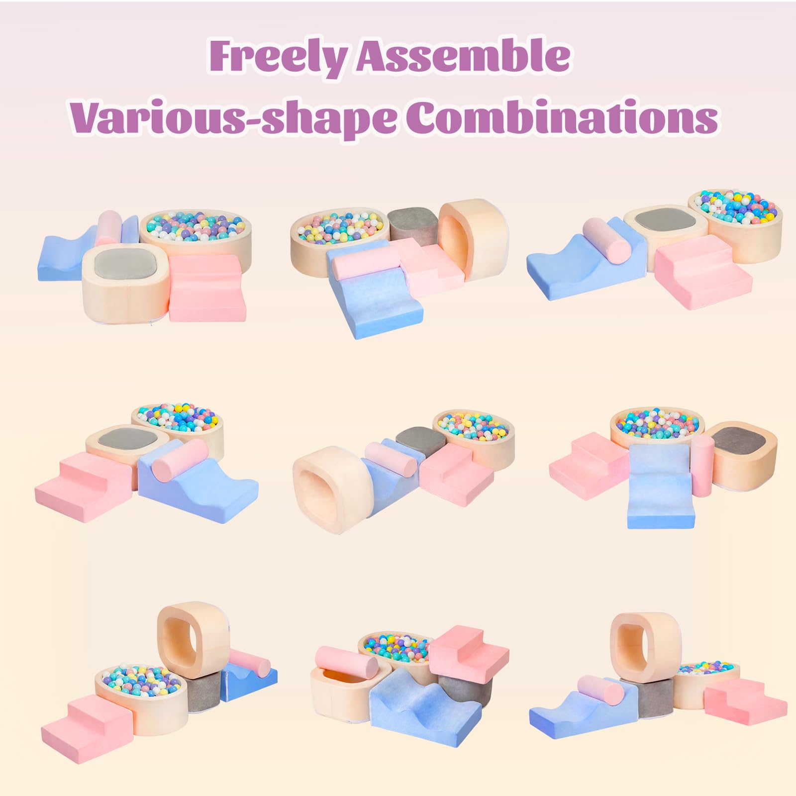 Mind-Action durable foam blocks rebound after compression for safe, lasting play.