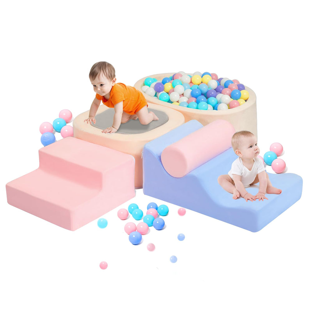 Mind-Action toddler climbing toys ball pit 6pc promotes active indoor play.