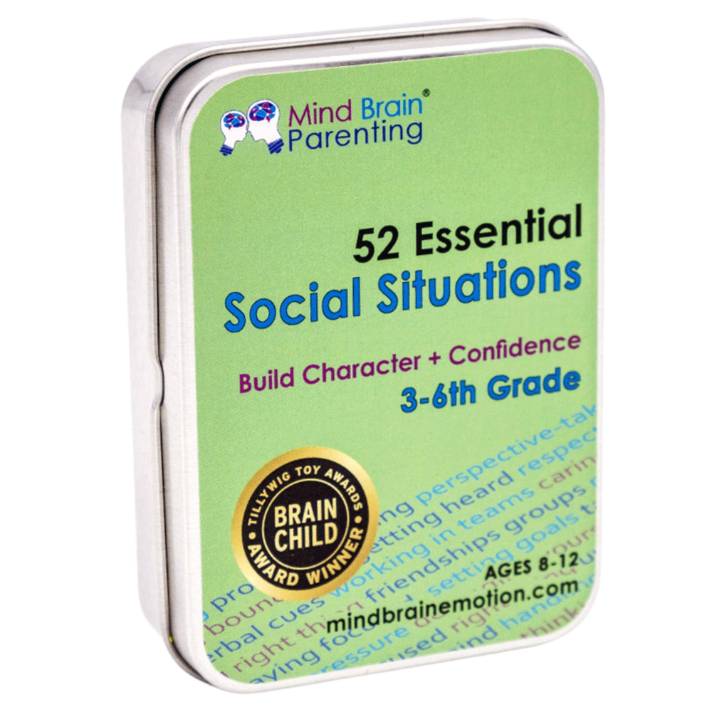 Mind Brain Emotion 52 Essential Social Situations deck cover boosts classroom engagement.