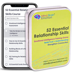 Mind Brain Emotion card deck with empathy prompts for better conversations.