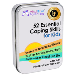 Mind Brain Emotion coping cards deck for kid-friendly CBT practice.