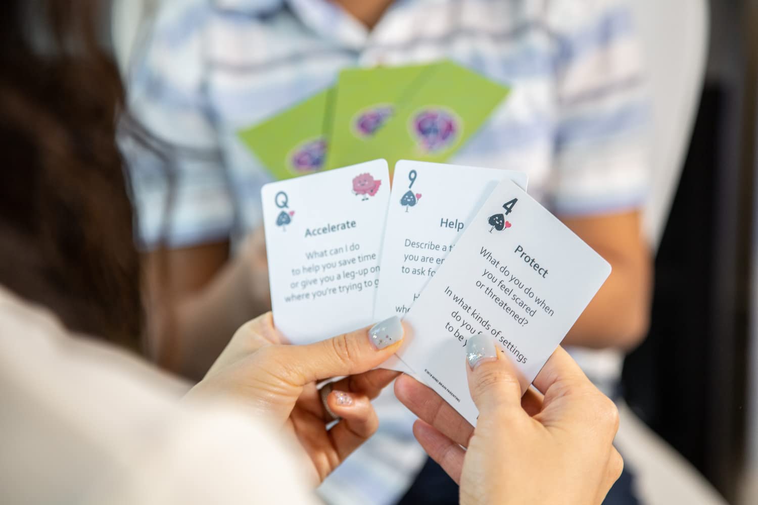 Mind Brain Emotion EQ assessment card for self-awareness insights.